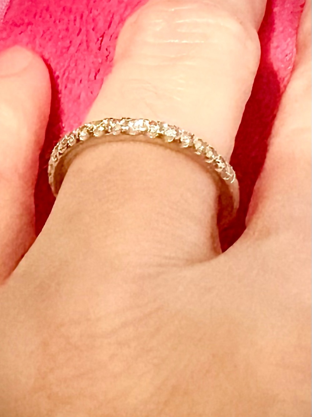 Tolkowsky 1/3 CTW Diamond 14K White Gold Wedding Band Ring